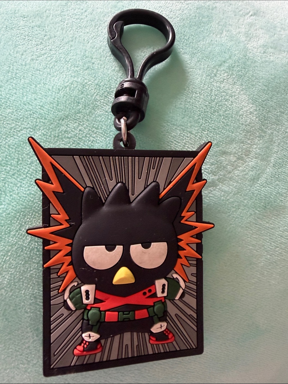 Sanrio x My Hero Academia Badtz-Maru Bakugo PVC Rubber Keychain Bag Charm